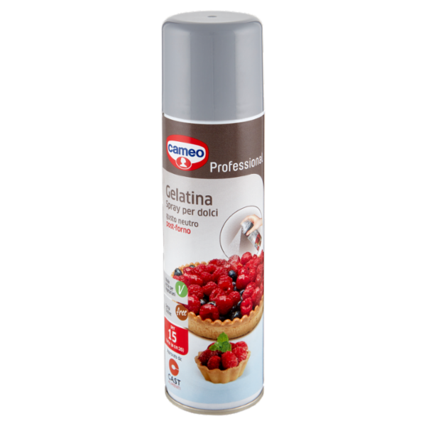 cameo Professional Gelatina Spray per dolci gusto neutro post-forno 190 ml