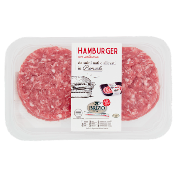 Brizio Hamburger con salsiccia 0,220 kg