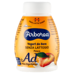 Arborea Ad Alta Digeribilità Yogurt Da Bere Senza Lattosio Pesca 200 g