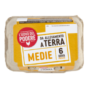 L'Uovo Del Podere 6 Uova Fresche Da Allevamento a Terra Medie