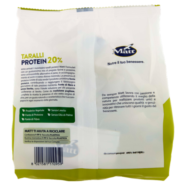 Matt Taralli Protein 20% pugliesi 6 x 40 g