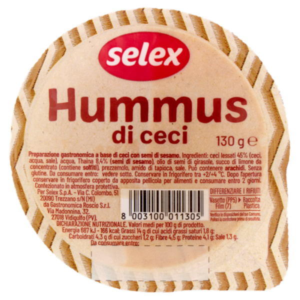 Selex Hummus Fresco di Ceci 130g
