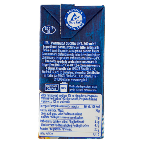 Meggle Panna da Cucina 200 ml