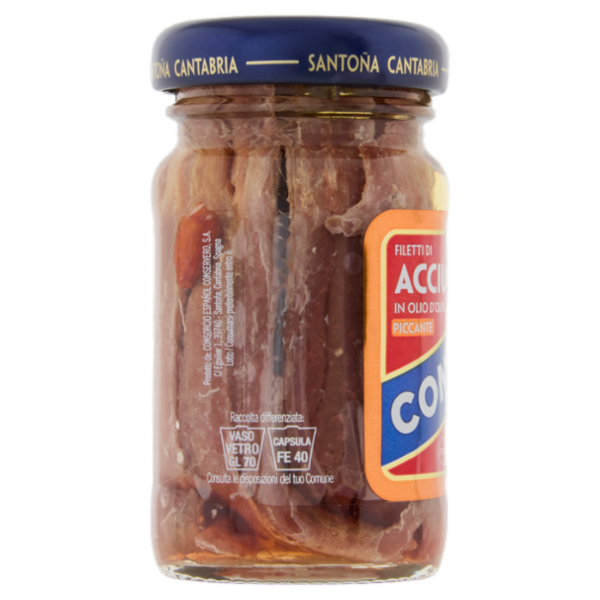 Consorcio Fletti di Acciughe in Olio d'Oliva Piccante 65 g