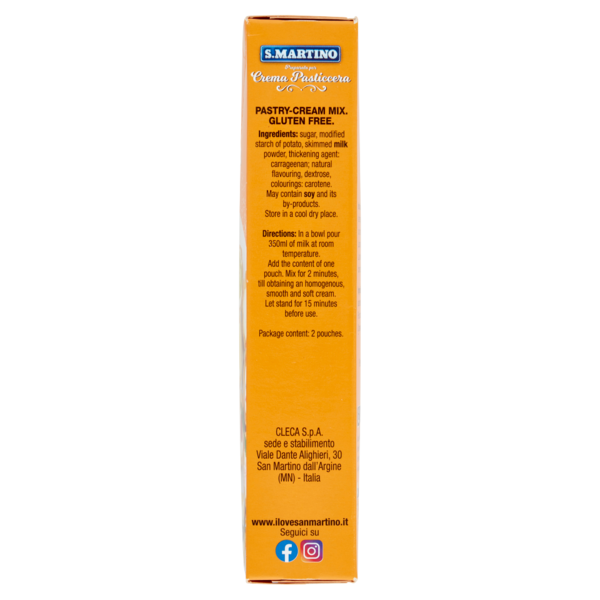 S.Martino Preparato per Crema pasticcera 2 buste 140 g