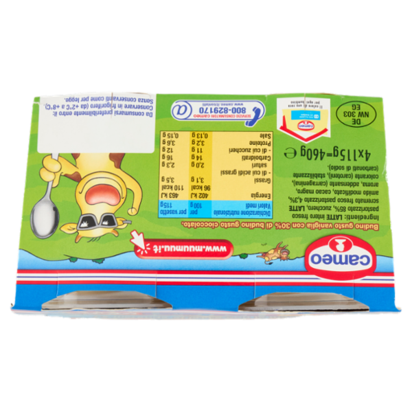 cameo Muu Muu Gusto Vaniglia 4 x 115 g