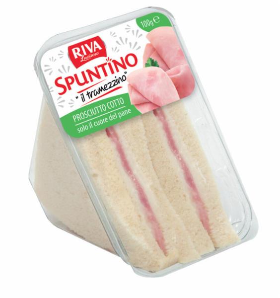 TRAMEZZINO PROSCIUTTO COTTO E MAIONESE MINI STELLATO RIVA GR.100