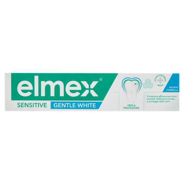 elmex dentifricio Sensitive Gentle White Sbiancante denti sensibili 75 ml