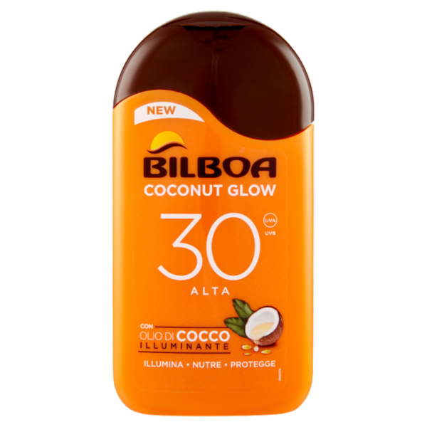 Bilboa Coconut Glow 30 Alta con Olio di Cocco Illuminante 200 ml