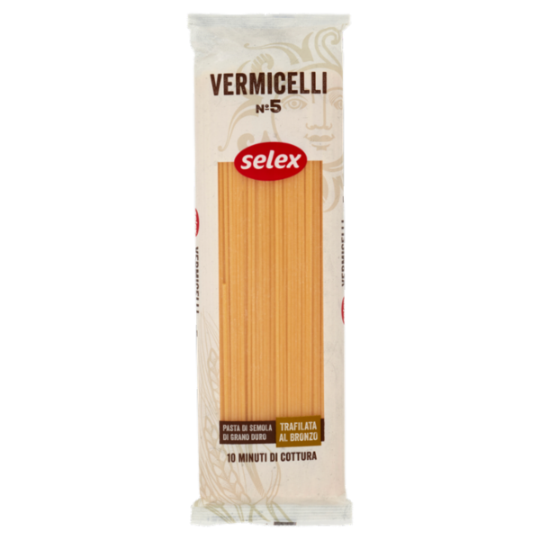 Selex Pasta di Semola Trafilata al Bronzo Vermicelli 500 g