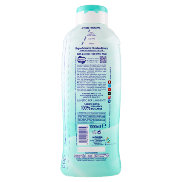 milmil Bagno Schiuma muschio bianco 1000 ml