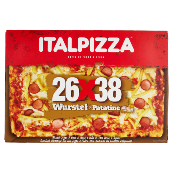 Italpizza 26x38 Wurstel&Patatine 570 g