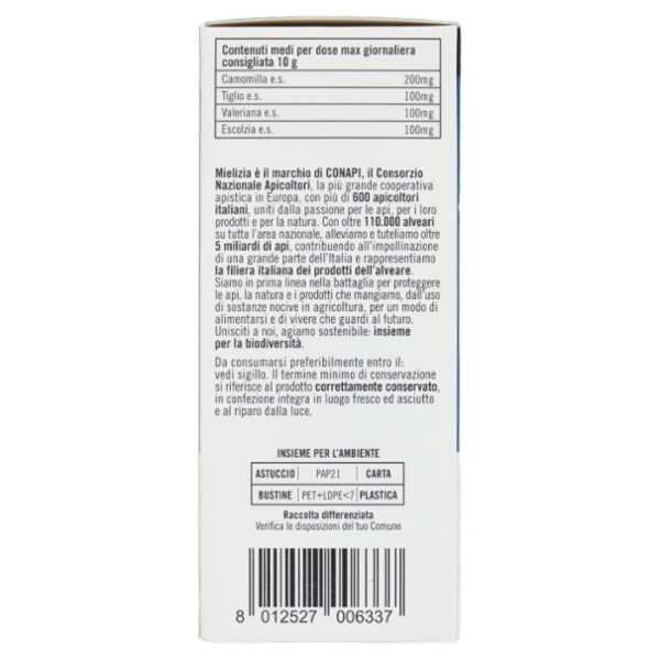 Mielizia Bio Sonno Bio dalle Api Bustine 10 x 10 g
