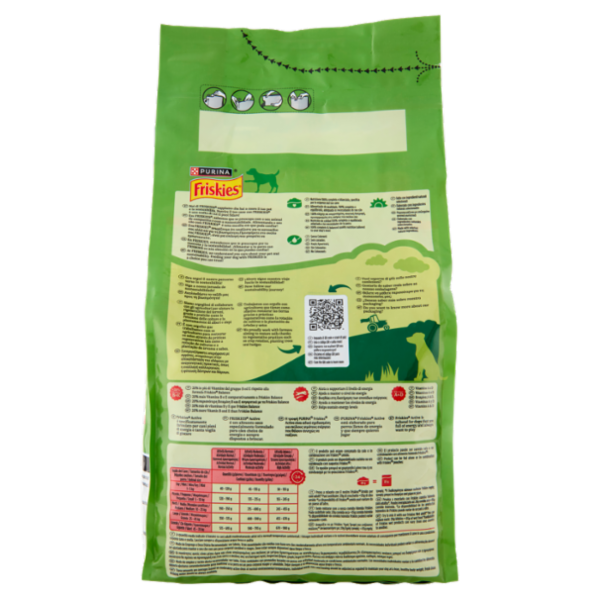 PURINA FRISKIES Active Manzo e Verdure 1,5kg