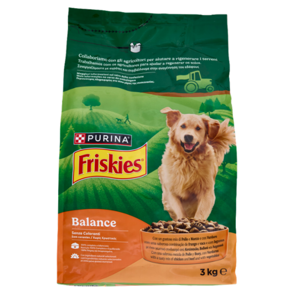 PURINA FRISKIES Balance Pollo e Manzo e con Verdure 3kg