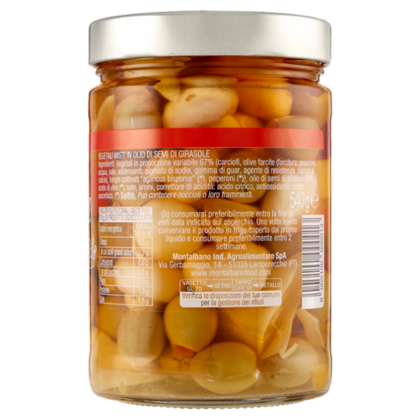 montalbano Verdure Antipasto Tre Gusti 540 g