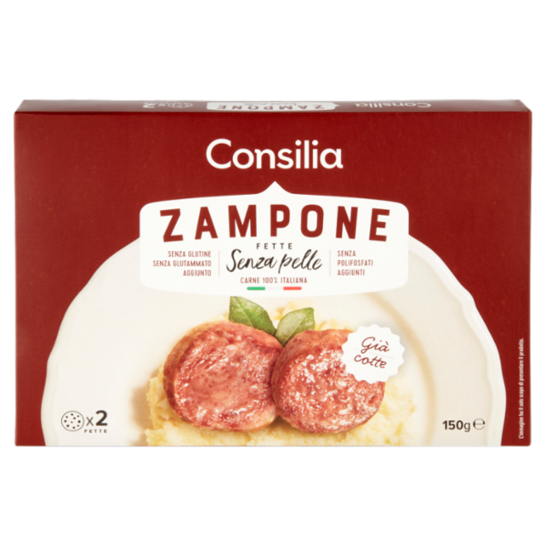 Consilia 2 Fette di Zampone Cotto 150 g