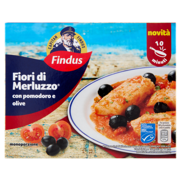 Capitan Findus Fiori Di Merluzzo con pomodoro e olive 300 g
