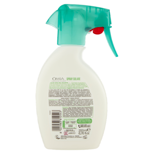 Omia Laboratori Ecobio Spray Solare 30 Alta Aloe del Salento 200 ml