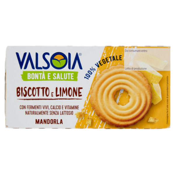 Valsoia Bontà e Salute Biscotto e Limone Mandorla 2 x 115 g