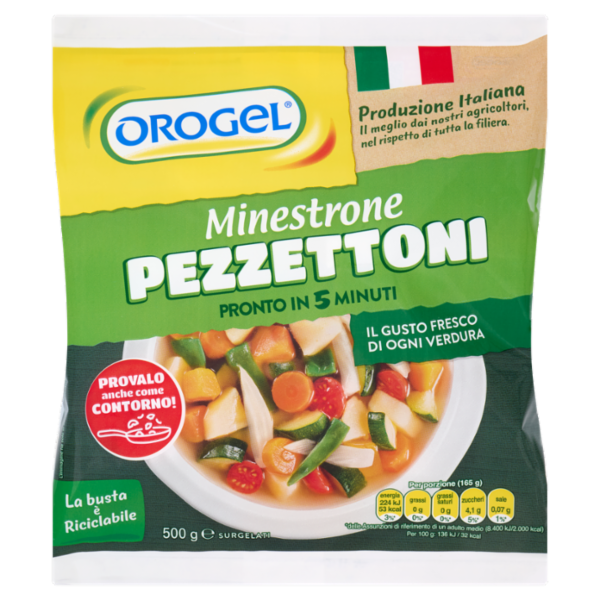 Orogel Minestrone Pezzettoni Surgelati 500 g
