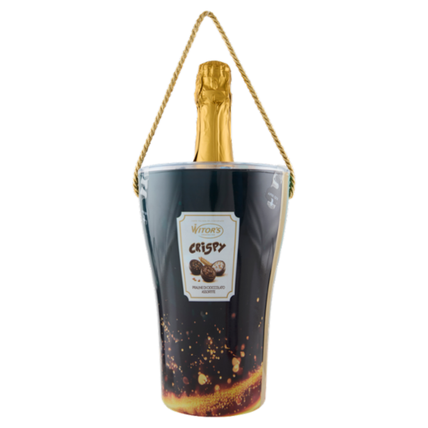 Witor's Crispy Praline di Cioccolato Assortite 180 g + il Primo Filare Dessert Spumante 75 cl