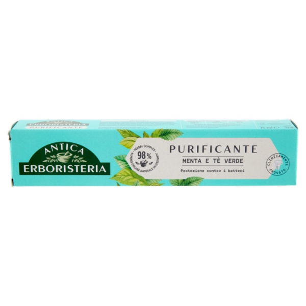 Antica Erboristeria Dentifricio Purificante Menta e Tè Verde 75 ml