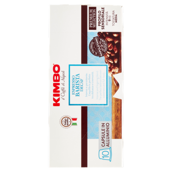 Kimbo Espresso Barista Decaf Capsule Compatibili con le Macchine Nespresso* 10 x 5.5 g