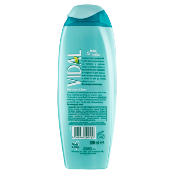 Vidal White Musk Docciaschiuma Muschio Bianco 300 ml