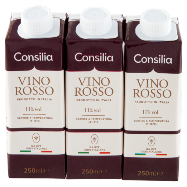 Consilia Vino Rosso Italiano 3x250 ml