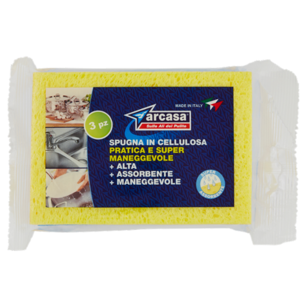arcasa Spugna in Cellulosa 3 pz