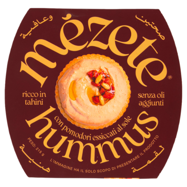 mézete hummus con pomodori essiccati al sole 215 g