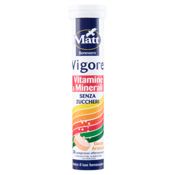 Matt Benessere Vigore Vitamine & Minerali 20 compresse effervescenti 80 g