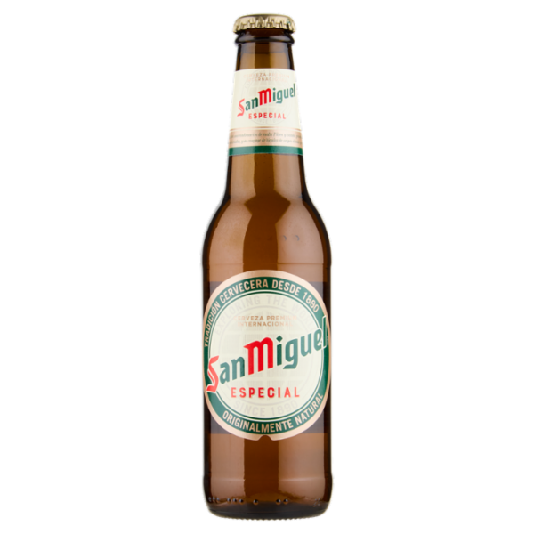 SAN MIGUEL Especial Birra lager spagnola bottiglia 33 cl