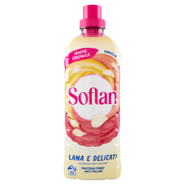 Soflan detersivo liquido Vaniglia, per lana e delicati 900 ml
