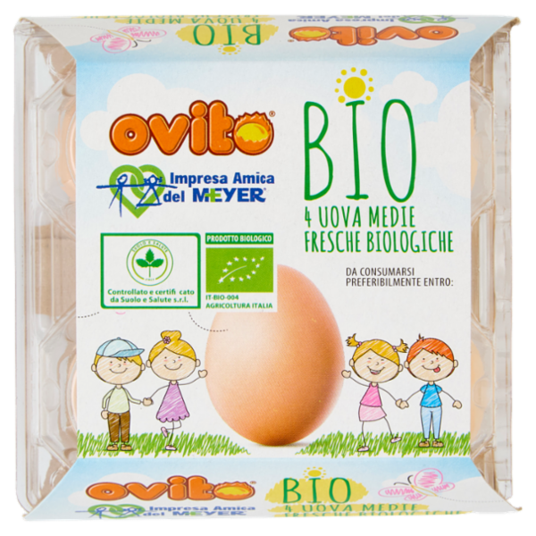 Ovito Bio 4 Uova Medie Fresche Biologiche