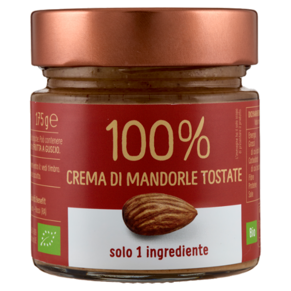 Euro Company 100% Crema di Mandorle Tostate Bio 175 g