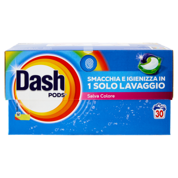 Dash Pods Detersivo Lavatrice In Capsule, Salva Colore, 30 Lavaggi 519 g