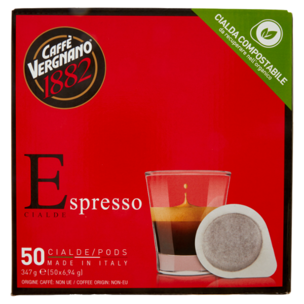 Caffè Vergnano 1882 Espresso Cialda Compostabile 50 x 6,94 g
