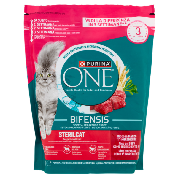 PURINA ONE Bifensis Sterilcat Manzo 800g