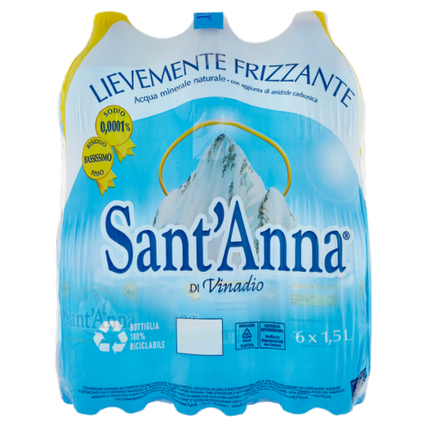Sant'Anna di Vinadio Lievemente Frizzante 6 x 1,5 L