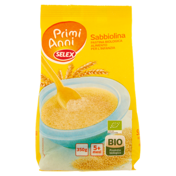Selex Primi Anni Pastina per l'Infanzia Sabbiolina Biologica 350 g