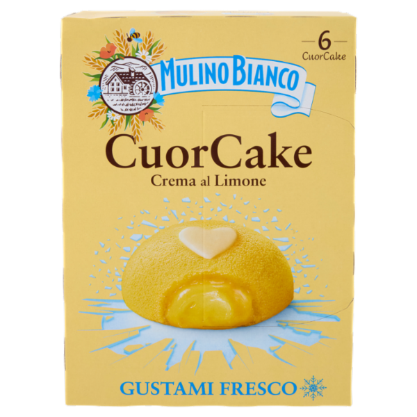 Mulino Bianco CuorCake Merenda con Limoni Italiani 6 pezzi 210g