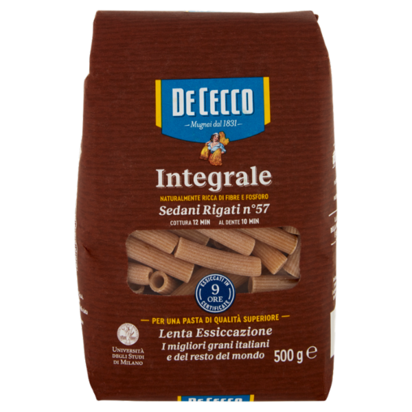 Dececco Integrale Sedani Rigati n°57 500 g