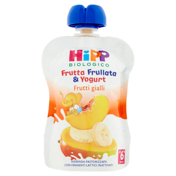 HiPP Biologico Frutta Frullata & Yogurt Frutti gialli 90 g