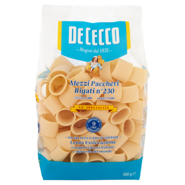 De Cecco Le Specialità Mezzi Paccheri Rigati n°230 500 g