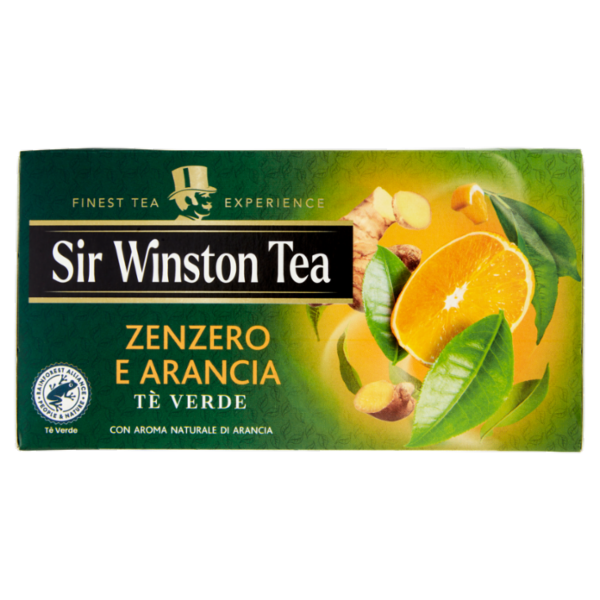 Sir Winston Tea Zenzero e Arancia Tè Verde 20 x 1,75 g