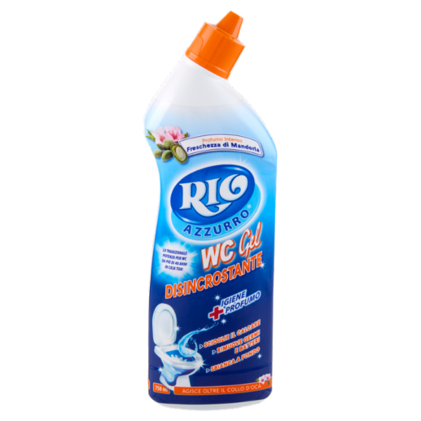 Rio Azzurro WC Gel Disincrostante Freschezza di Mandorla 750 ml
