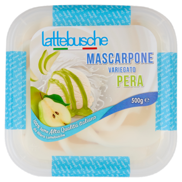 lattebusche Gelato Mascarpone Variegato Pera 500 g