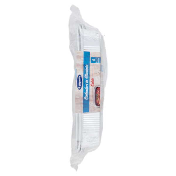 IL GIGANTE Contenitori in Alluminio Caldo 6 Porzioni 4 pz